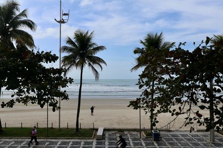 Vista da Varanda de apartamento para alugar com 4 quartos, 144m² em Jardim Asturias, Guarujá