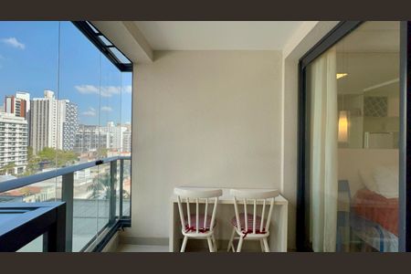 Studio para alugar com 25m², 1 quarto e sem vagaVaranda