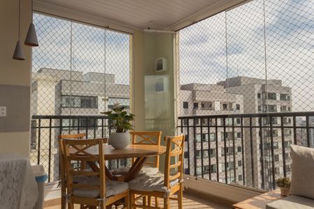 Varanda da Sala de apartamento à venda com 3 quartos, 105m² em Nova Petrópolis, São Bernardo do Campo