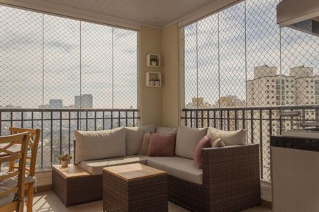 Varanda da Sala de apartamento à venda com 3 quartos, 105m² em Nova Petrópolis, São Bernardo do Campo