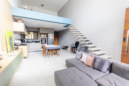 Sala/Cozinha de casa à venda com 1 quarto, 143m² em Parque das Nações, Santo André