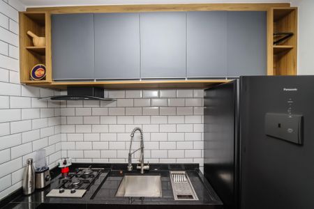 Studio para alugar com 28m², 1 quarto e 1 vaga Studio para alugar com 28m², 1 quarto e 1 vagaCozinha