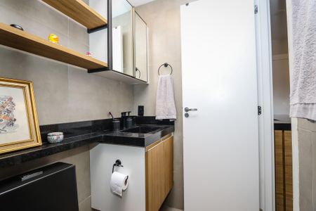Studio para alugar com 28m², 1 quarto e 1 vaga Studio para alugar com 28m², 1 quarto e 1 vagaBanheiro