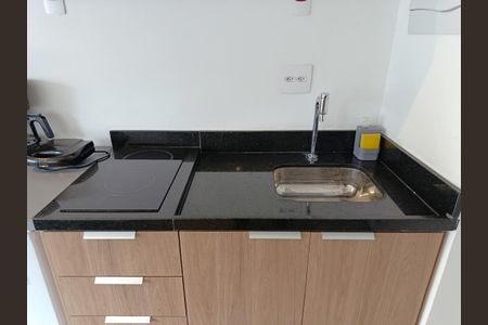 Cozinha de kitnet/studio à venda com 1 quarto, 23m² em Jardim Paulista, São Paulo
