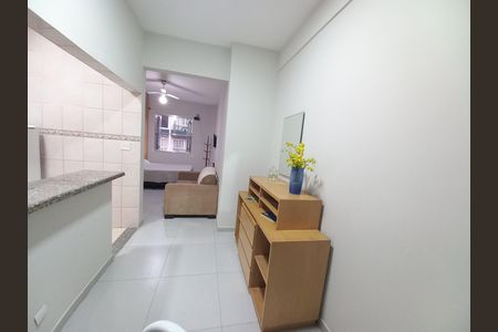 Sala de apartamento para alugar com 1 quarto, 41m² em Centro, São Vicente