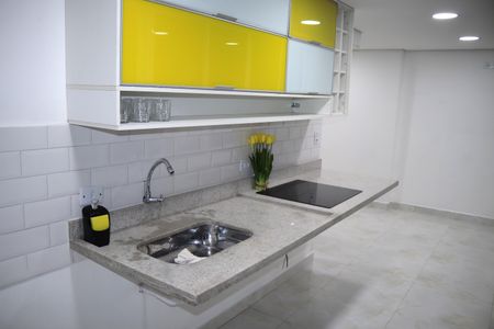 Cozinha de apartamento à venda com 1 quarto, 36m² em Campos Elíseos, São Paulo