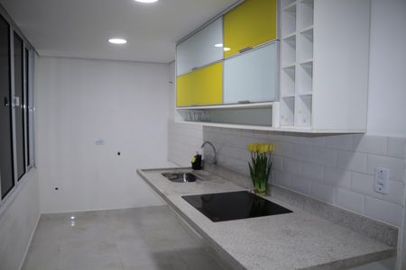 Cozinha de apartamento à venda com 1 quarto, 36m² em Campos Elíseos, São Paulo