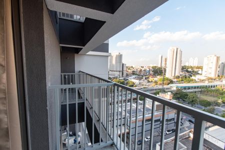 Varanda de kitnet/studio para alugar com 1 quarto, 23m² em Jardim Aurelia, São Paulo
