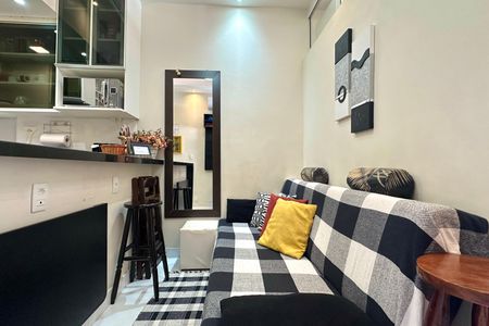 Sala de apartamento para alugar com 1 quarto, 30m² em Copacabana, Rio de Janeiro