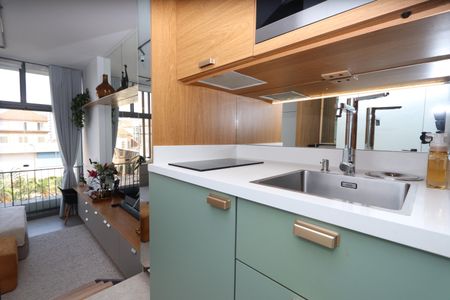 Studio à venda com 25m², 1 quarto e 1 vagaCozinha