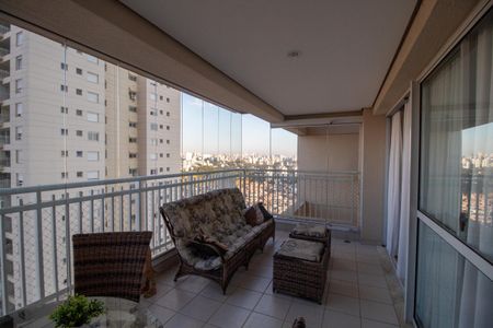 Varanda da Sala de apartamento para alugar com 4 quartos, 134m² em Jardim Olympia, São Paulo