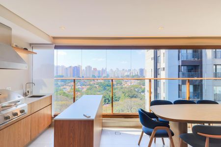 Varanda Gourmet  de apartamento à venda com 3 quartos, 145m² em Campo Belo, São Paulo