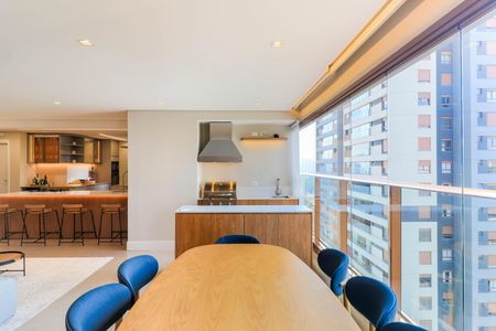 Varanda Gourmet  de apartamento à venda com 3 quartos, 145m² em Campo Belo, São Paulo