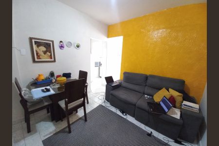 Sala de apartamento para alugar com 1 quarto, 50m² em Centro, São Vicente