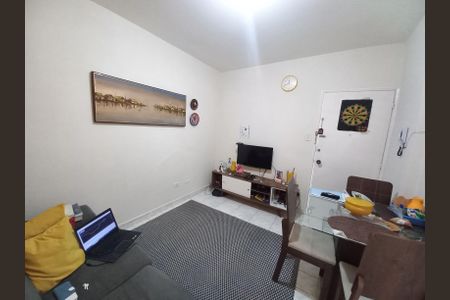 Sala de apartamento para alugar com 1 quarto, 50m² em Centro, São Vicente