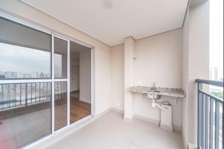 Varanda da Sala de apartamento para alugar com 2 quartos, 70m² em Casa Branca, Santo André