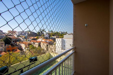 Varanda da sala de apartamento à venda com 2 quartos, 60m² em Vila Príncipe de Gales, Santo André