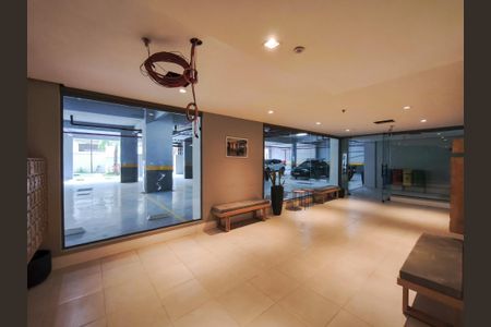 Studio para alugar com 33m², 1 quarto e sem vagaFachada e portaria