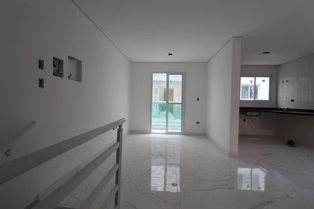 Sala de casa de condomínio à venda com 3 quartos, 129m² em Vila Metalúrgica, Santo André