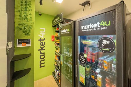 Área comum - Mercado de apartamento para alugar com 1 quarto, 34m² em Jardim da Gloria, São Paulo