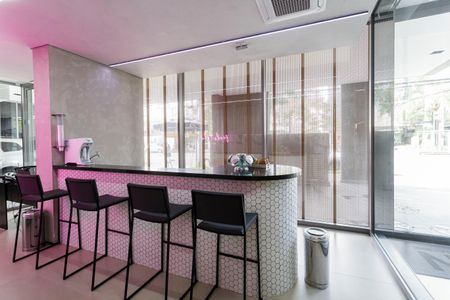 Studio à venda com 25m², 1 quarto e sem vagaHall social