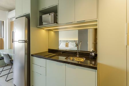 Studio à venda com 25m², 1 quarto e sem vagaCozinha