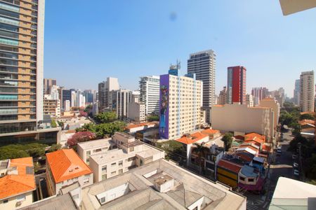 Vista do Quarto de apartamento para alugar com 1 quarto, 46m² em Pinheiros, São Paulo