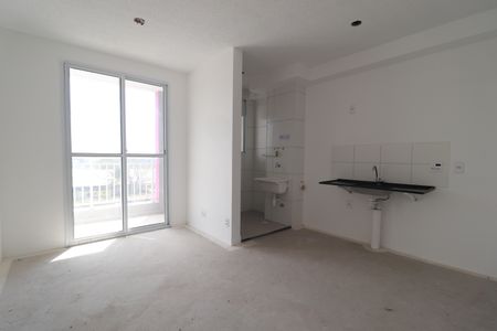 Sala de apartamento à venda com 2 quartos, 42m² em Jardim, Santo André