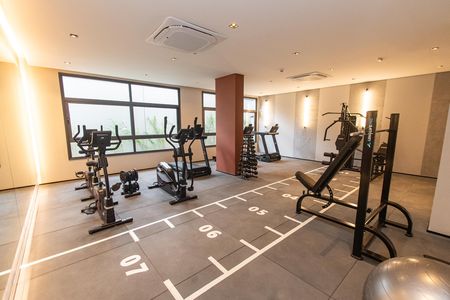 Studio à venda com 27m², 1 quarto e sem vaga Studio à venda com 27m², 1 quarto e sem vagaAcademia