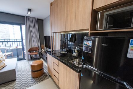 Studio para alugar com 27m², 1 quarto e sem vaga Studio para alugar com 27m², 1 quarto e sem vagaCozinha