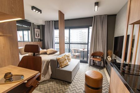 Studio à venda com 27m², 1 quarto e sem vaga Studio à venda com 27m², 1 quarto e sem vagaStudio