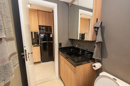 Studio à venda com 27m², 1 quarto e sem vaga Studio à venda com 27m², 1 quarto e sem vagaBanheiro
