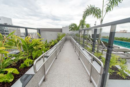 Studio para alugar com 27m², 1 quarto e sem vaga Studio para alugar com 27m², 1 quarto e sem vagaRampa