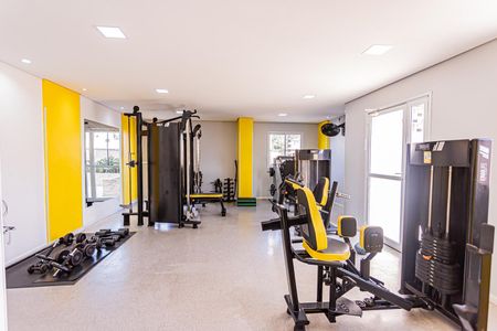 Apartamento para alugar com 44m², 2 quartos e 1 vaga Apartamento para alugar com 44m², 2 quartos e 1 vagaÁrea comum - Academia