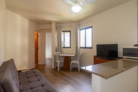 Sala de apartamento para alugar com 1 quarto, 35m² em Bela Vista, São Paulo