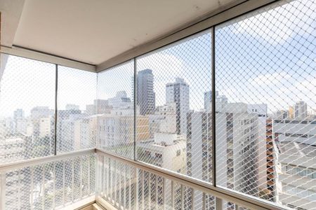 Varanda da Sala de apartamento à venda com 3 quartos, 105m² em Higienópolis, São Paulo