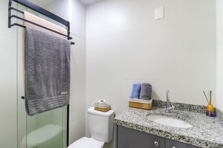Studio para alugar com 24m², 1 quarto e sem vaga Studio para alugar com 24m², 1 quarto e sem vagaBanheiro