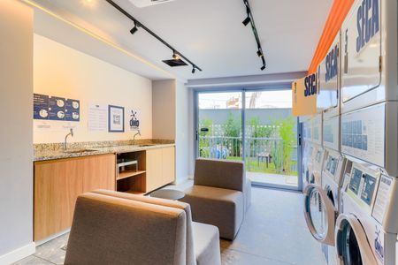 Studio para alugar com 24m², 1 quarto e sem vaga Studio para alugar com 24m², 1 quarto e sem vagaÁrea comum - Lavanderia