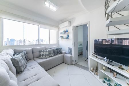 Sala de apartamento à venda com 2 quartos, 86m² em Brooklin, São Paulo