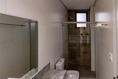 Banheiro da Suíte 1 de apartamento para alugar com 3 quartos, 81m² em Jaraguá, Belo Horizonte