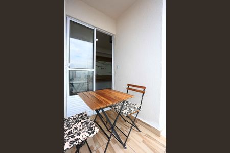 Varanda da Sala de apartamento à venda com 1 quarto, 59m² em Jardim Monte Kemel, São Paulo
