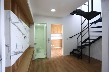 Sala de apartamento à venda com 1 quarto, 59m² em Jardim Monte Kemel, São Paulo