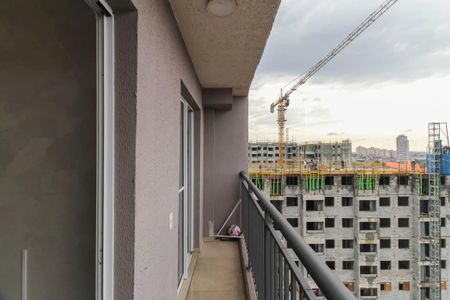 Varanda da Sala de apartamento à venda com 1 quarto, 28m² em Vila Tolstoi, São Paulo