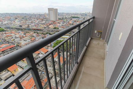 Varanda da Sala de apartamento à venda com 1 quarto, 28m² em Vila Tolstoi, São Paulo