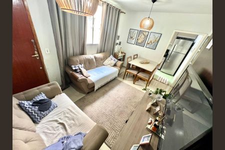 Sala de apartamento à venda com 2 quartos, 49m² em Letícia, Belo Horizonte