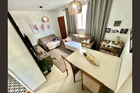 Sala de apartamento à venda com 2 quartos, 49m² em Letícia, Belo Horizonte