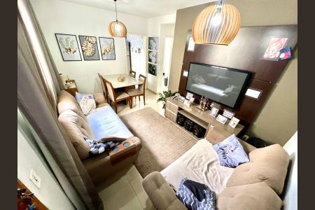 Sala de apartamento à venda com 2 quartos, 49m² em Letícia, Belo Horizonte