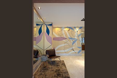 Apartamento para alugar com 132m², 2 quartos e 1 vagaHall social