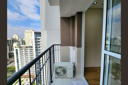 Varanda de apartamento para alugar com 1 quarto, 25m² em Vila Olímpia, São Paulo
