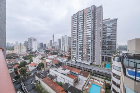 Vista da Varanda de kitnet/studio para alugar com 1 quarto, 24m² em Jardim das Acacias, São Paulo